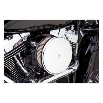 Arlen Ness Stage 2 Big Sucker Air Cleaner With Smooth Steel Cover In Chrome For Harley Davidson 2001-2015 Softail, 2004-2017 Dyna (Excl. 2017 FXDLS) & 2002-2007 Touring Models (50-351)