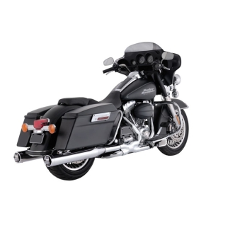 Thorcat Monster Round Slip On Mufflers In Chrome For Harley Davidson 1995-2006 Touring Models (ARM855159)