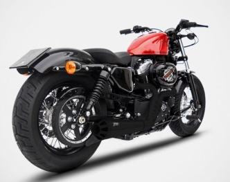 Zard Euro 3 Conical 2-1 Sportster Exhaust In Matte Black For 2014-2016 XL883/1200 Sportster Models (ARM956379)