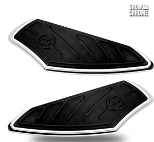 Performance Machine Rider Contour Floorboards In Chrome Finish For Harley Davidson 1984-2017 Models (0036-1000-CH)