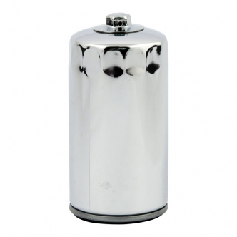 DOSS Spin-On Oil Filter With Top Nut in Chrome Finish For 1991-1998 Dyna Glide Models (ARM325805)