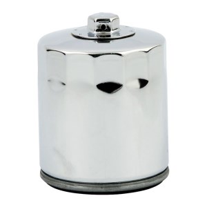 DOSS Spin On Oil Filter In Chrome Finish With Top Nut For 02-17 V-Rod (Repl. 63793-01K) (ARM235805)