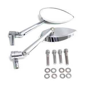 DOSS Deepcut Mirror Set In Chrome Finish (Double Jointed Stem) (ARM077089)