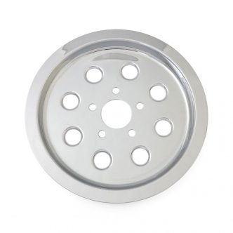 DOSS Pulley Cover In Chrome Finish for Harley Davidson 1982 to 1999 Big Twin  with 61 tooth pulley (40284-90A) (ARM226215)