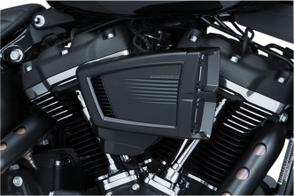 Kuryakyn Hypercharger ES Air Cleaner In Satin Black Finish For Harley Davidson 2018-2023 Softail Models (9376)