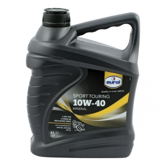 Eurol 4 Litre Mineral Engine Oil 10W40 SG JASO-MA Suitable For Wet Clutches (ARM344955)