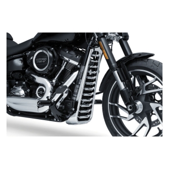 Kuryakyn Precision Chin Spoiler In Chrome Finish For Harley Davidson 2018-2023 Softail Motorcycles (except 19-20 FXDRS 114, 22-23 FXLRST) (6464)