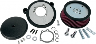 Arlen Ness Smooth Stage 1 Big Sucker Air Cleaner Kit In Black With Pre-Oiled Filter For Harley Davidson 1993-1999 Dyna, Softail & Touring Models (18-327)