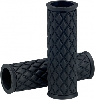 Biltwell Alumicore TPV Rubber Grip Sleeves in Black Finish (6706-0101)