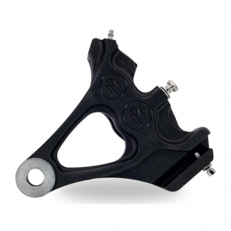 Performance Machine Integrated 4 Piston Caliper & Bracket Differential Bore in Black Anodised Finish For 2000-2007 Softail (With 150mm Tire) Models (1285-0076-B)