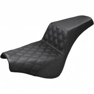 Saddlemen Seat Step Up LS in Black For 2018-2023 FXBB Street Bob & FXST Standard Models (818-30-172)