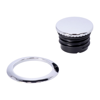 Doss Pop-up Vented Gas Cap In Chrome For 1998-2022 XL Sportster (excl. 04-10 XL1200C) with 3.3G (12.5L) Tank (ARM901505)