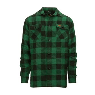 Army Surplus Lumberjack Flannel Shirt Checkered Black/Green Size XL (ARM619079)