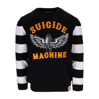 13 & 1/2 Magazine Outlaw Suicide Machine Sweater Black/White Size 4XL (ARM757149)
