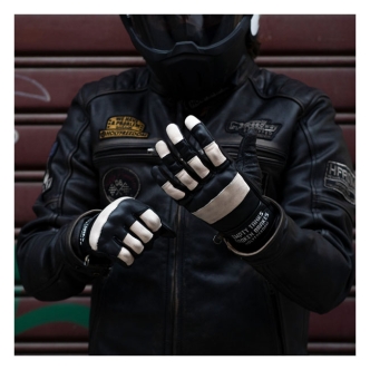 Holy Freedom Outlaw Ride Gloves Black/White Size Medium (ARM733449)
